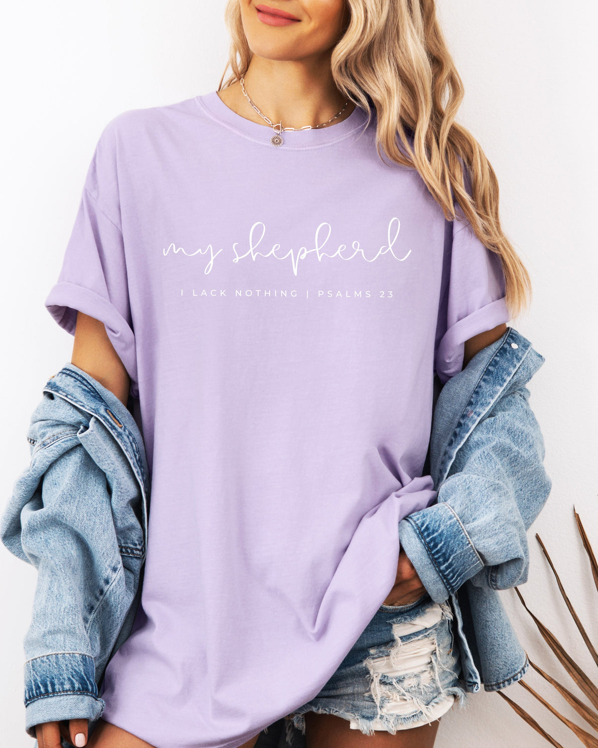 He is my shepherd Psalm Christian Comfort Colors T Shirt