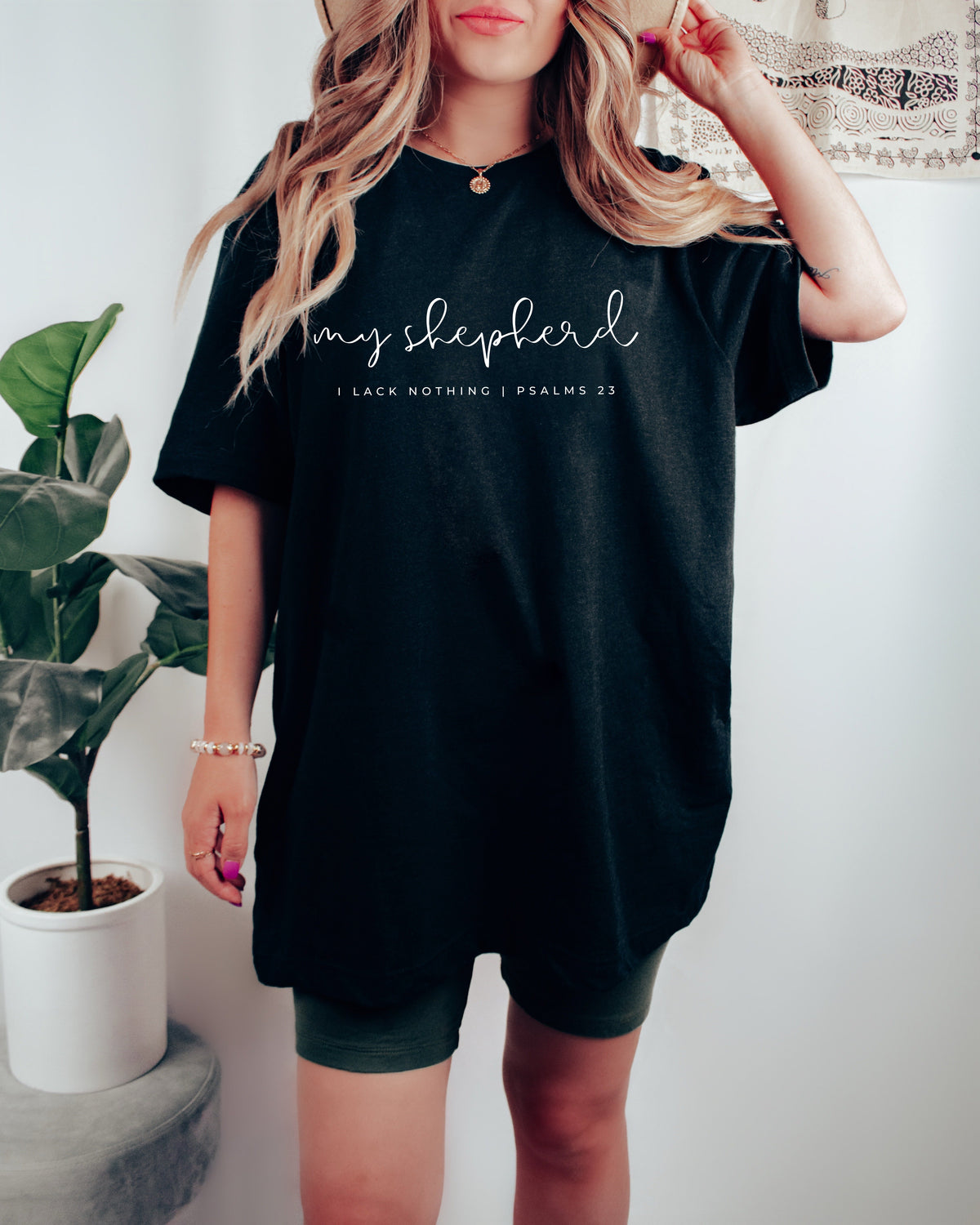 He is my shepherd Psalm Christian Comfort Colors T Shirt